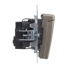 Розетка BRITE РСбш10-3-БрШ 16А IP20 с заземл. защ. шторки с крышкой механизм шампань IEK BR-R16-16-K
