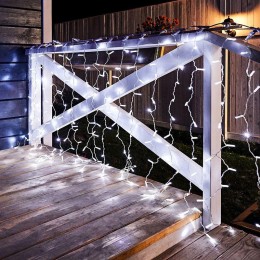 Гирлянда светодиодная "Светодиодный Дождь" 2х1.5м 192LED бел. 78Вт 230В IP65 постоян. свечение прово