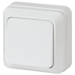 Выключатель 1-кл. ОП Quadro 10А IP20 2-101-01 250В бел. Intro Б0053733