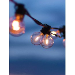 Гирлянда светодиодная 5м+2м шаг 50см 10LED тепл. бел. 220В уличная водонепроницаемая КОСМОС KOC_10la