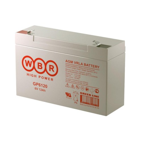 Аккумулятор 6В 12А.ч WBR GP6120 WBR