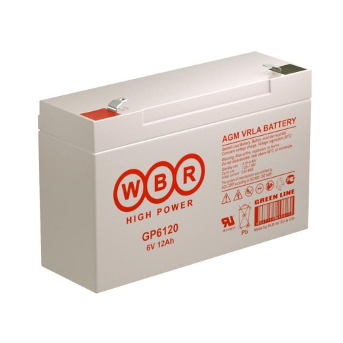 Аккумулятор 6В 12А.ч WBR GP6120 WBR