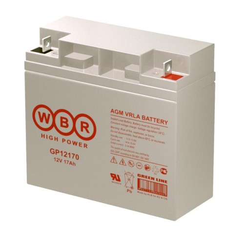 Аккумулятор 12В 17А.ч WBR GP12170 WBR