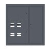 Щит этажный 4кв. RAL7016 (1000х950х150) PROxima EKF mb29-v-4-ral7016