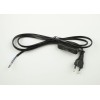 Шнур сетевой UCX-C11/02A-170 BLACK с вилкой и выкл. 2А 500Вт 1.7м черн. Uniel UL-00004432