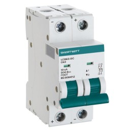 Выключатель автоматический модульный PDE LCB63H-DC-Z50/2 50А 2P кривая Z 10кА SmartWatt 451202049033