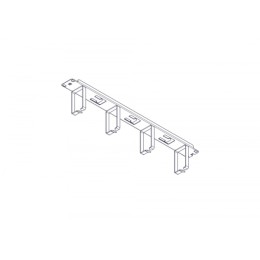 Systeme Electric Горизонтальный кабельный организатор серия Uniprom, 1U, стальные кольца