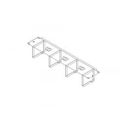 Systeme Electric Горизонтальный кабельный организатор серия Uniprom, 2U, стальные кольца
