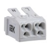 Клемма пружинная соединительная КСП2-L+N IEK UKZ-B06-2P-F0-E0-10