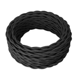 Провод ретро 2х1.5 черн. (уп.20м) RetroElectro 2254729