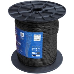 Провод ретро 2х1.5 черн. (уп.200м) RetroElectro 2254767