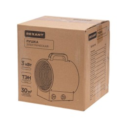 Пушка тепловая электрическая круглая прямоугольная подставка ТЭН 3кВт Rexant 60-0037
