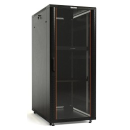 Шкаф напольный TTB-4268-AS 19дюйм 42U 2055х600х800мм перед. стекл. дверь со стальн. перф. боковинами