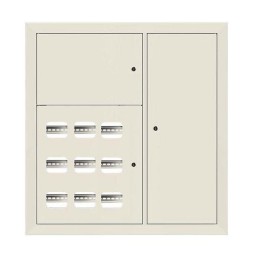 Щит этажный 9кв. RAL9002 3 окна в ряд по гориз. (1000х950х150) PROxima EKF mb29-v-9-ral9002-1