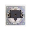 Розетка 1-м СП STRONG MIELE 16А с заземл. защ. шторки жемчуж. Kranz KR-78-0701-4