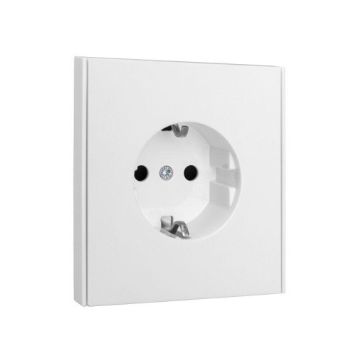 Розетка 1-м СП STRONG MIELE 16А с заземл. защ. шторки жемчуж. Kranz KR-78-0701-4