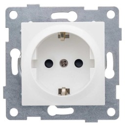Механизм розетки 1-м с/з СП Ugra 16А 250В бел. GUSI С11Р3-001