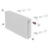 Радиатор дизайн Shift Q30 VC2030 14 секц. RAL9016 Royal Thermo НС-1631278