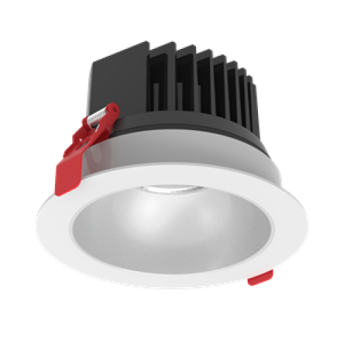 Светильник светодиодный DL-Spark 25Вт 4000К IP44/20 150х105 60град. встраив. матов. серебр. рефлекто