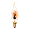 Лампа декоративная IL-N-CW35-3/RED-FLAME/E14/CL с типом свечения "эффект пламени" форма "свеча на ве