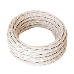 Провод ретро 3х1.5 сл. кость (уп.20м) RetroElectro 2255012