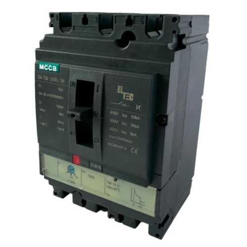 Выключатель автоматический MCCB BA-TM-160L/3P 16А (термомагнитый ТМ ICU:50KA) ELTEC 1200016