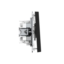 Выключатель для жалюзи 2-кл. ArtGallery 2х (сх. 4) 10А быстрозажим. клем. механизм карбон SE GAL0010