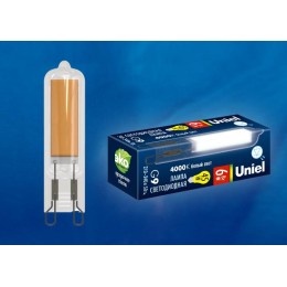 Лампа светодиодная LED-JCD-6W/4000K/G9/CL GLZ08TR 6Вт прозрачная 4000К нейтр. бел. (упак. картон) Un