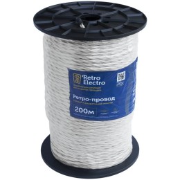 Провод ретро 3х2.5 бел. (уп.200м) RetroElectro 2254777