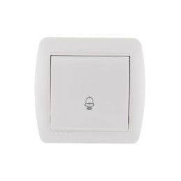 Кнопка звонка Demet бел. LEZARD 711-0200-103