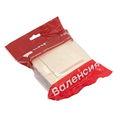 Выключатель 1-кл. СП Валенсия 10А перекрестный крем. EKF EWV10-221-20