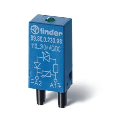 Модуль индикации LED 110...240В AC/DC зел. FINDER 9980023059