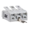 Клемма пружинная соединительная КСПз3-L+N+PE IEK UKZ-B06-3P-F0-E1-10