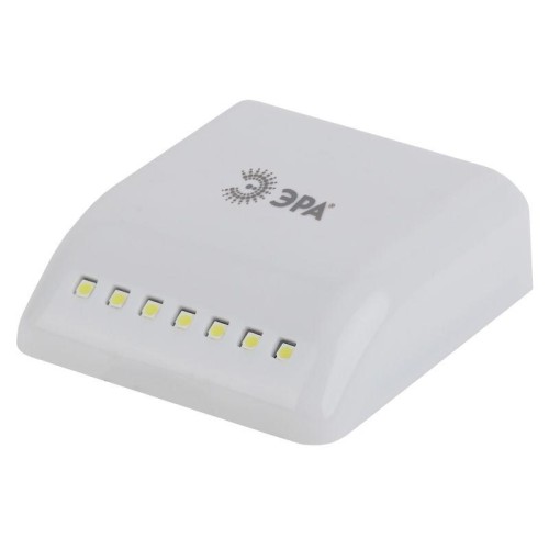 Фонарь SB-404 пушлайт-подсветка универс. в шкаф 7SMD LED сенсор 2хAAA блист. (10/120/2880) Эра Б0042