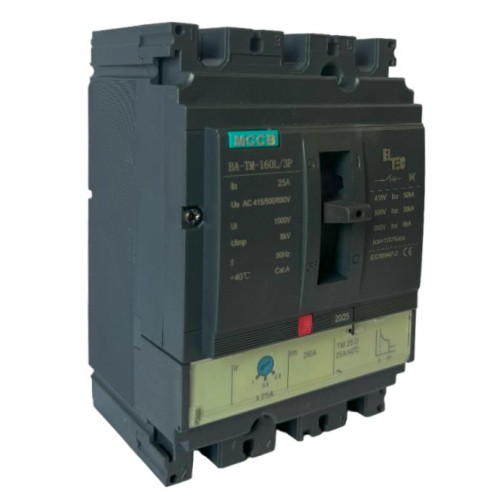 Выключатель автоматический MCCB BA-TM-160L/3P 25А (термомагнитый ТМ ICU:50KA) ELTEC 1200025