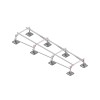 Конструкция опорная для установки оборудования TECHNORAPTOR STEELFOOT 1000х4000 HD КМ TR0305