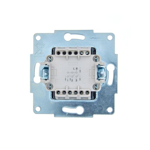 Выключатель 3-кл. 1п СП ASTI 10А IP20 механизм черн. бархат LEZARD 7081-4288-109