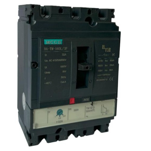 Выключатель автоматический MCCB BA-TM-160L/3P 32А (термомагнитый ТМ ICU:50KA) ELTEC 1200032