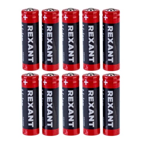 Аккумулятор Li-ion 14500 3.7В 750мА.ч unprotected Rexant 30-2050