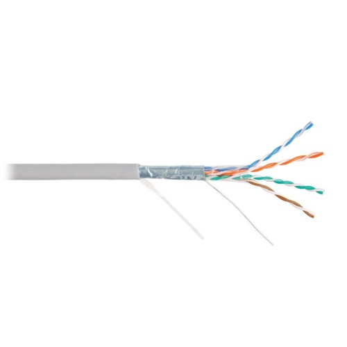 Кабель F/UTP кат.5E (класс D) 4 пары 24 AWG (0.49мм) тест по ISO/IEC 100МГц ОЖ BC чистая медь внутр.