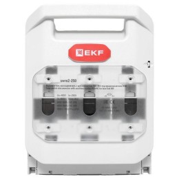 Выключатель-разъединитель УВРЭ v2 250А с доп. контактом (NO+NC) откидного типа под предохранители ПП