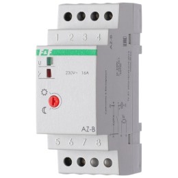 Фотореле AZ-B (выносной герметичный фотодатчик IP65 монтаж на DIN-рейке 2 модуля 230В 16А 1НО IP20)(