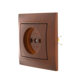 Розетка 1-м СП Mira 16А IP20 без заземл. керамика сосна LEZARD 701-0801-121