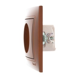 Розетка 1-м СП Mira 16А IP20 без заземл. керамика сосна LEZARD 701-0801-121