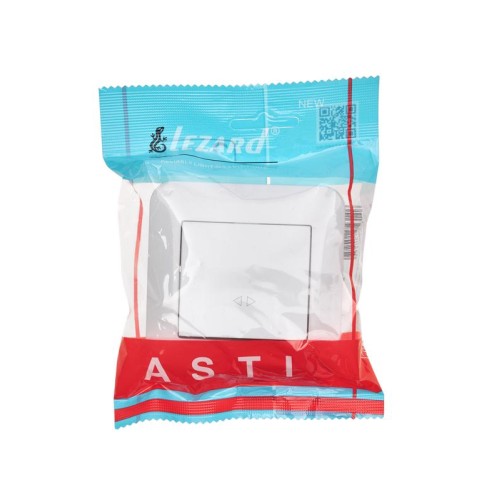 Выключатель промежуточный 1-кл.СП ASTI 10А IP20 в сборе бел. LEZARD 7081-0202-107