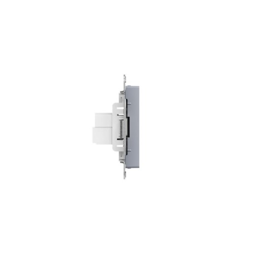 Розетка компьютерная 2-м СП Эпика RJ45 кат.5 механизм алюм. EKF UP1-SOA-2RJ45-5