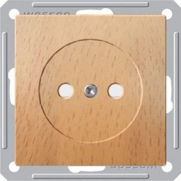 Розетка 1-м СП W59 16А IP20 без заземл. защ. шторки механизм бук SchE RS16-151-8-86