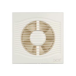Вентилятор вытяжной осевой D125 декоративный с обратным клапаном DiCiTi SLIM 5C Ivory