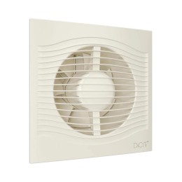 Вентилятор вытяжной осевой D125 декоративный с обратным клапаном DiCiTi SLIM 5C Ivory