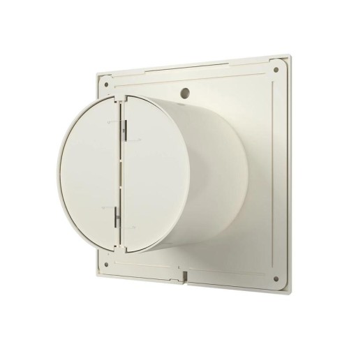 Вентилятор вытяжной осевой D125 декоративный с обратным клапаном DiCiTi SLIM 5C Ivory